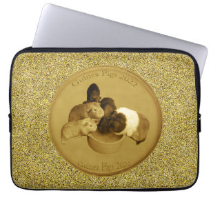 Golden Guinea Pig 2022 Coin, Laptop Sleeve