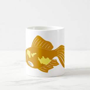 Golden Guppy Fish Cute Tropical Aquarium Fish  Coffee Mug