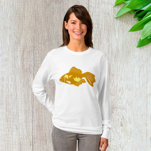 Golden Guppy Fish Cute Tropical Aquarium Fish  T-Shirt