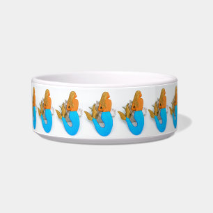 golden hair mermaids bowl