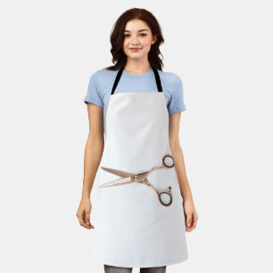 Golden Hair Stylist Scissors Beauty Salon Hairdres Apron
