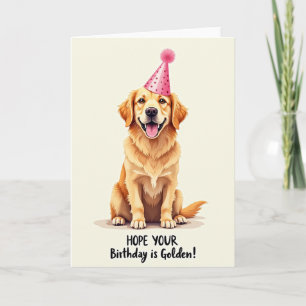 Golden Haired Birthday Card