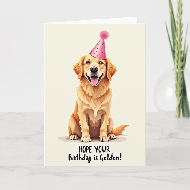 Golden Haired Birthday Card (Front)