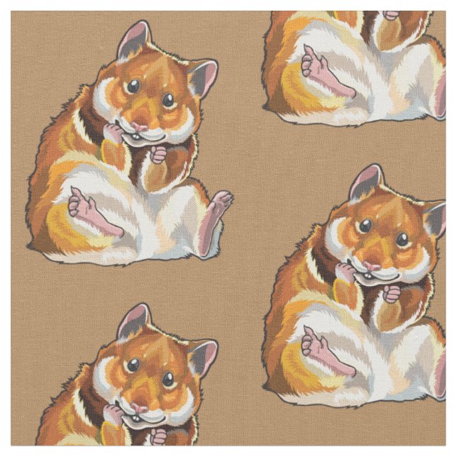 golden hamster fabric (Close Up)