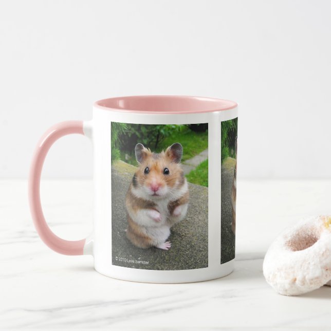 Golden hamster mug (With Donut)