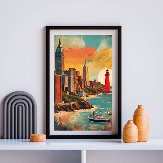 Golden Harbour Skyline Poster (Creator Uploaded)