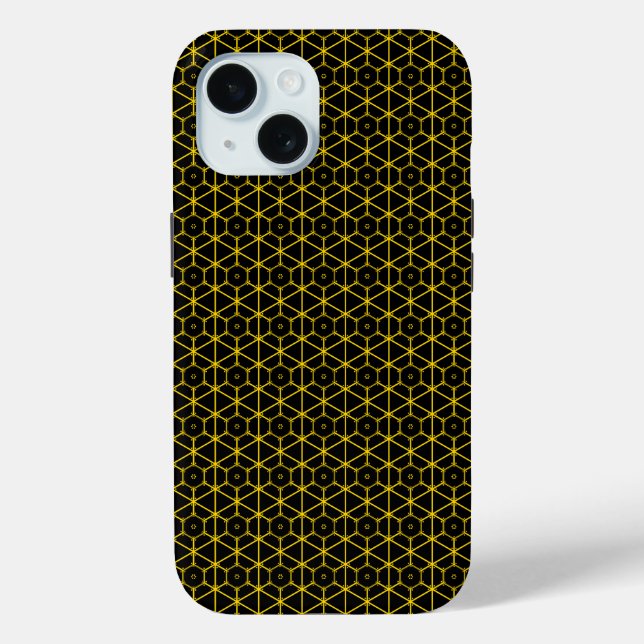 Golden Harmony: A Zen-Inspired iPhone Case (Back)