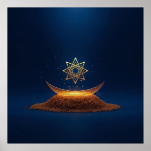 Golden Harmony – Shree Yantra’s Divine Resonance Poster
