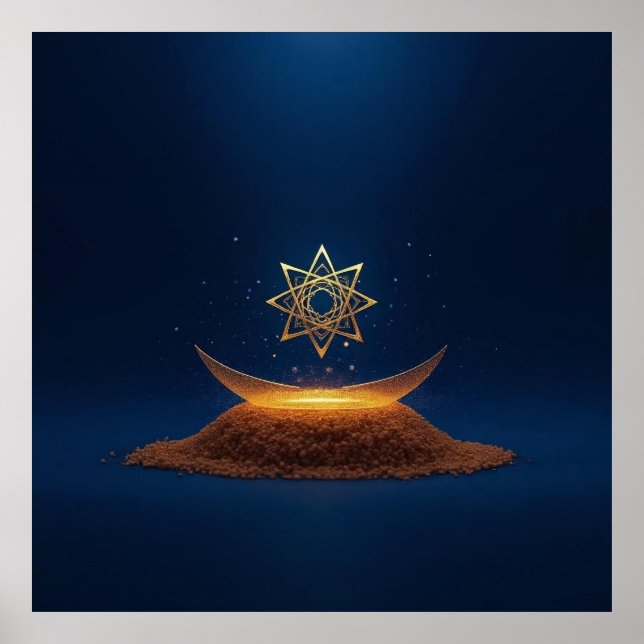 Golden Harmony – Shree Yantra’s Divine Resonance Poster (Front)