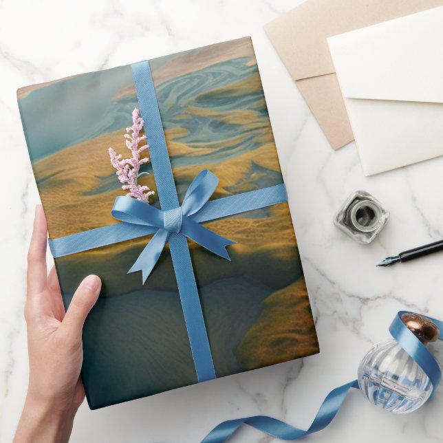 Golden Harmony Wrapping Paper (Gifting)