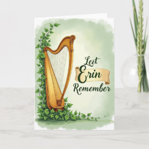 Golden Harp Erin Remember Card
