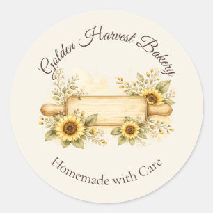 Golden Harvest Bakery Logo Sticker