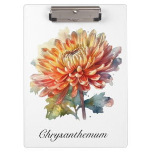 Golden Harvest Chrysanthemum, custom Clipboard
