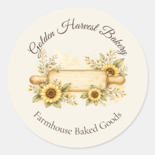Golden Harvest Farmhouse Baked Goods Sticker