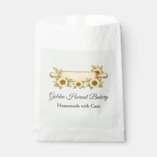 Golden Harvest Rustic Farmhouse Bakery Favour Bag