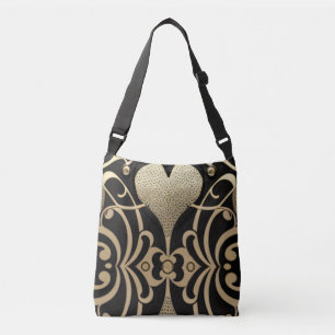 Golden Heart Crossbody Bag