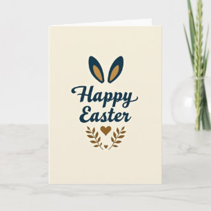 Golden Heart Easter Card