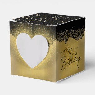 Golden-heart gift box for fulfillment