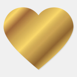 Golden Heart Heart Sticker