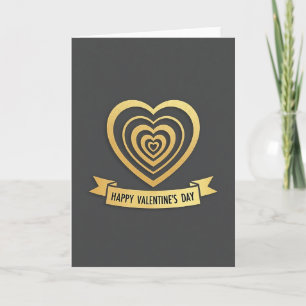 Golden Heart Layers Love Card
