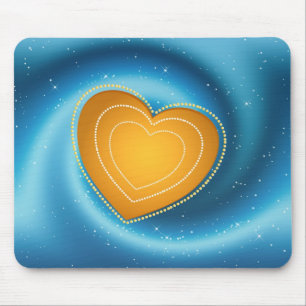 Golden Heart Mousepad