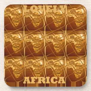 Golden Heart of Africa Coaster