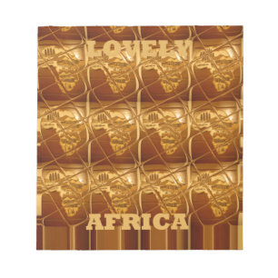 Golden Heart of Africa Notepad