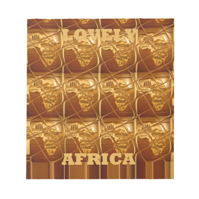 Golden Heart of Africa Notepad (Front)