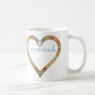 Golden Heart, OM, Gratitude Coffee Mug
