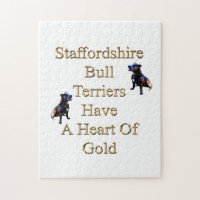 Golden Hearted Staffys, Jigsaw Puzzle
