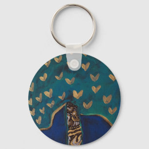 Golden Hearts Key Ring