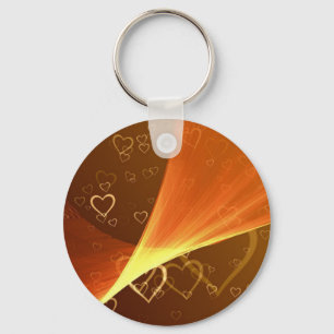 Golden Hearts Keychain