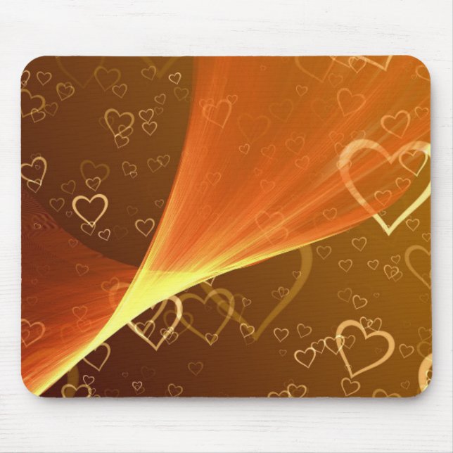 Golden Hearts Mousepad (Front)