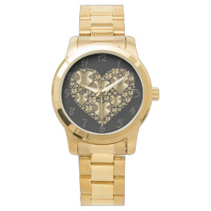 Golden hearts watch