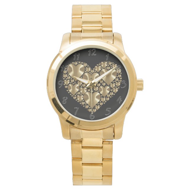 Golden hearts watch (Front)