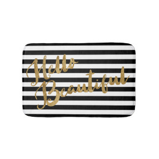 Golden Hello Beautiful Stripes Bath Mat