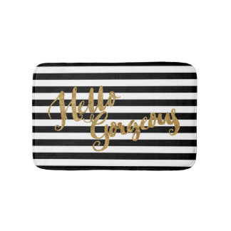 Golden Hello Gorgeous Stripes Bath Mat