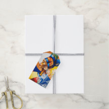 Golden Heritage: African Queen Vibrant Gift Tags