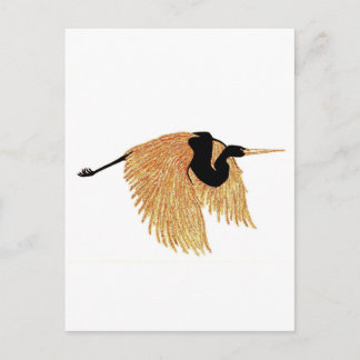 Golden Heron Postcard