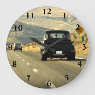 Golden Highway Clock