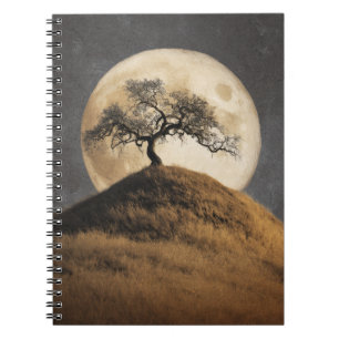 Golden Hill Moonlit Tree Notebook