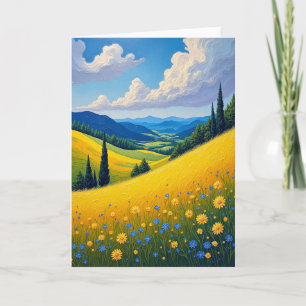 Golden Hills Birthday Card
