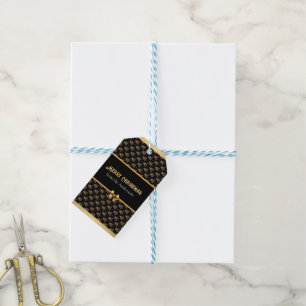 Golden Holiday Cheer Gift Tag