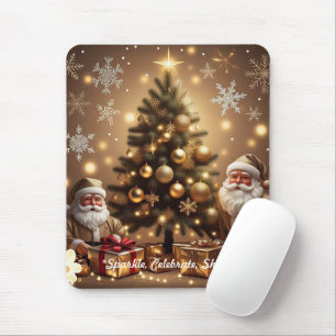 "Golden Holiday Delight" Mouse Pad