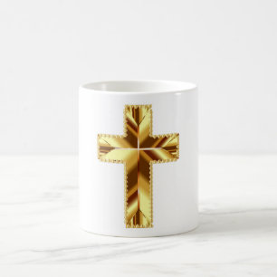 GOLDEN HOLY CROSS COFFEE MUG