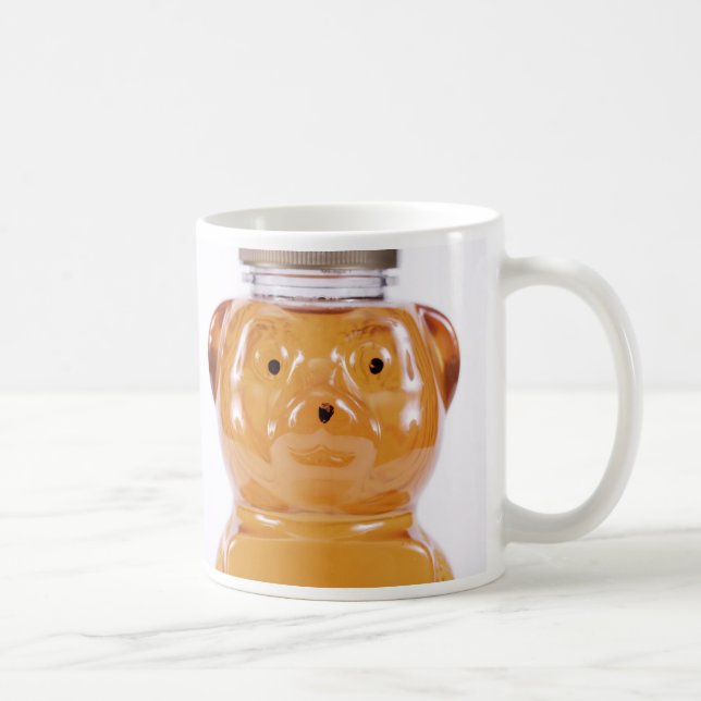 Golden Honey Bear Face 2 Sided Coffee Mug (Right)