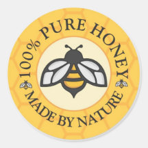 Golden Honey Bee & Honeycomb - 100% Pure Natural H