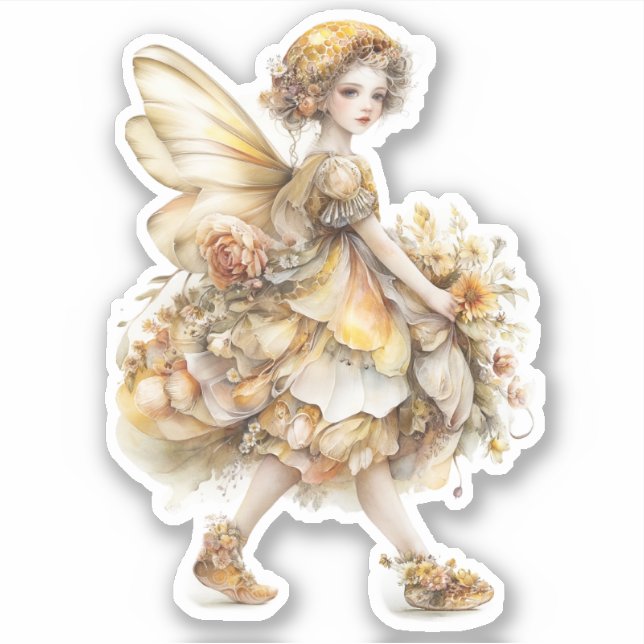 Golden Honey Fairy World – Carrying Flowers (Front)