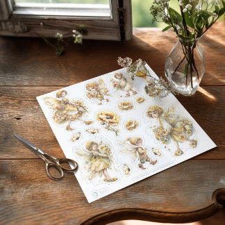 Golden Honey Fairy World – Carrying Flowers Sticke