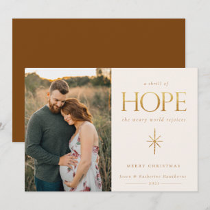 Golden Hope Family Photo Christmas Card